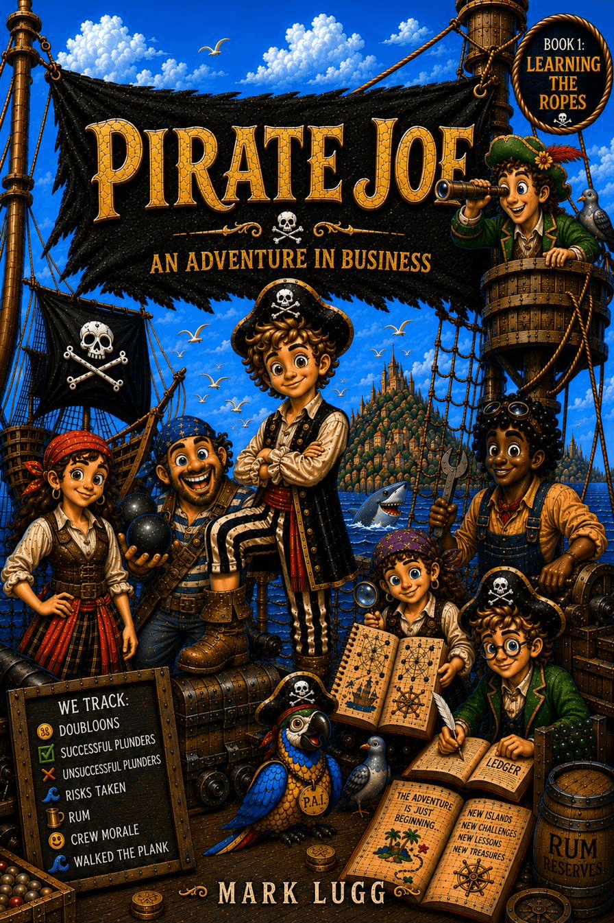 Pirate Joe: An Adventure in Business — Learning the Ropes, book cover